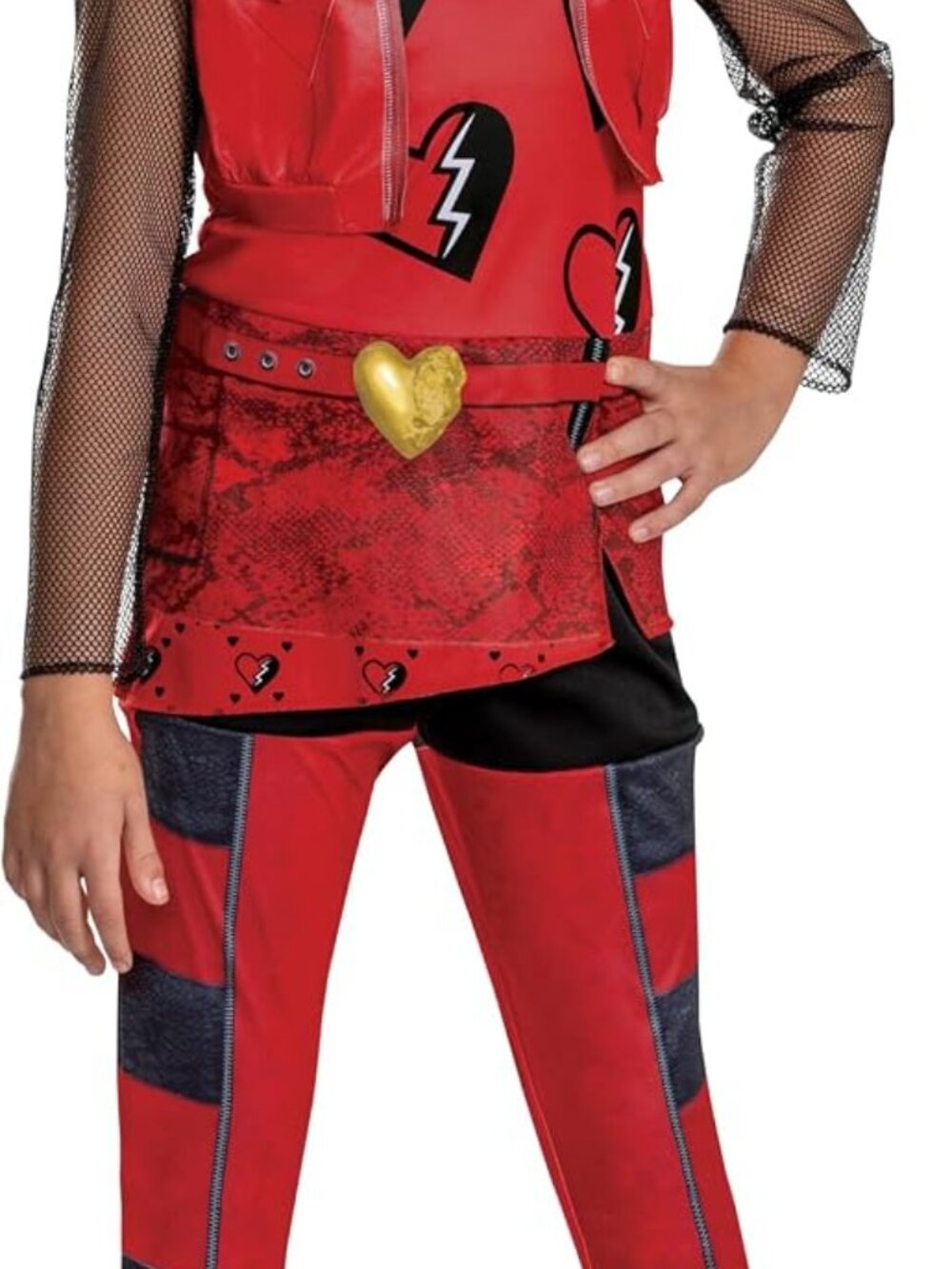 Descendants Red Costume, Official Disney Descendants The Rise of Red - Size: 4/6 - Picture 12 of 12